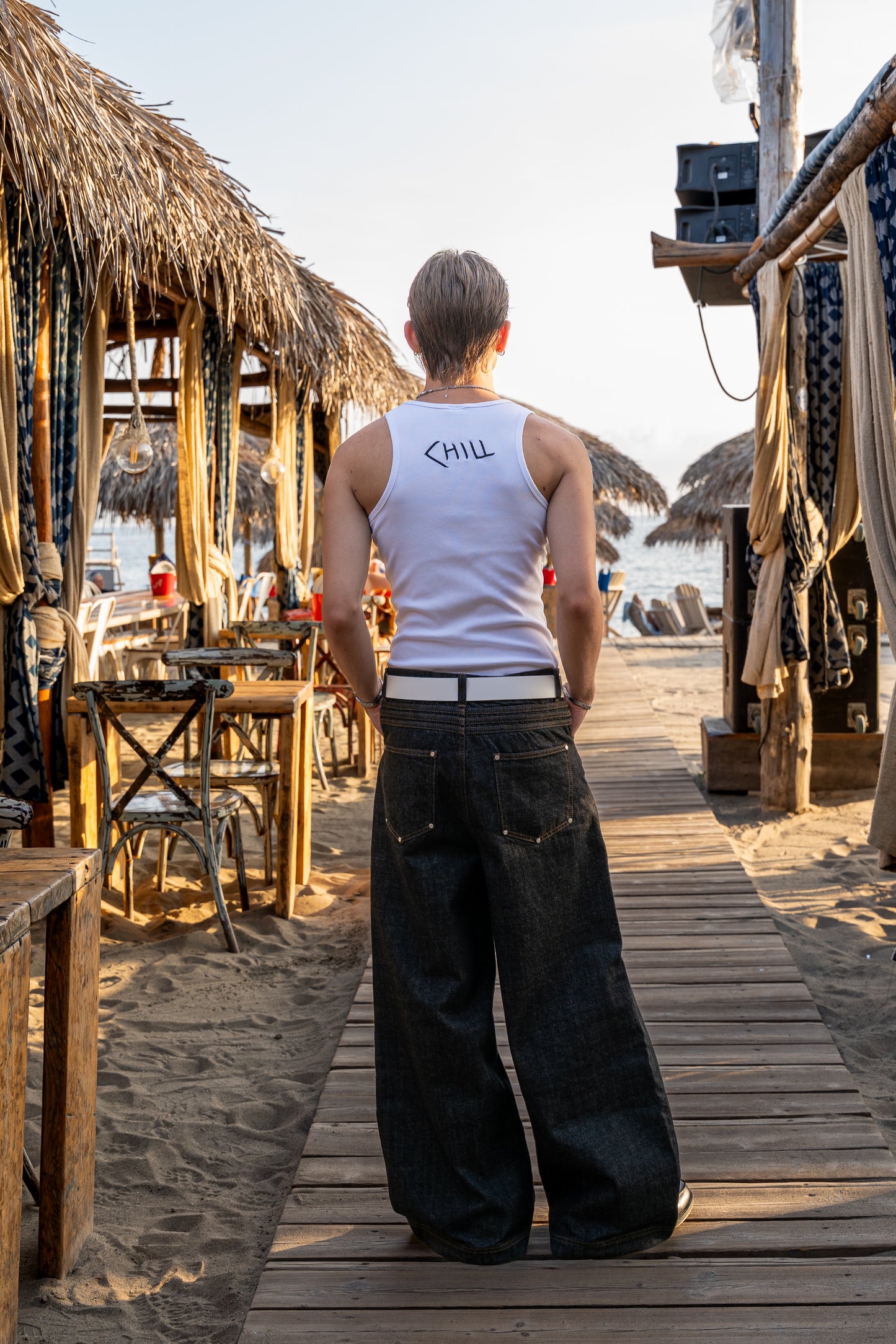 CHILL "Spider" Tank Top White