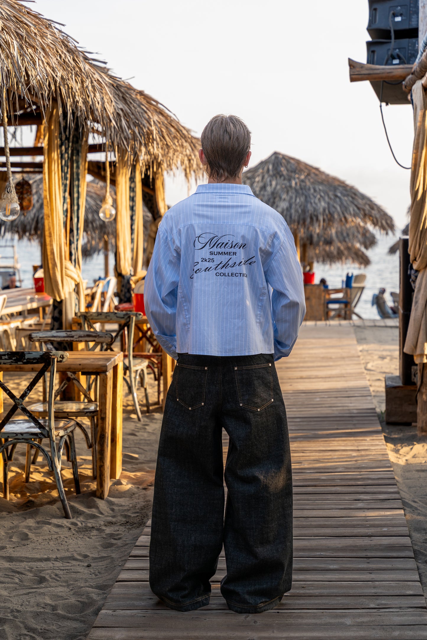 CHILL "South" Raw Denim Wide Leg