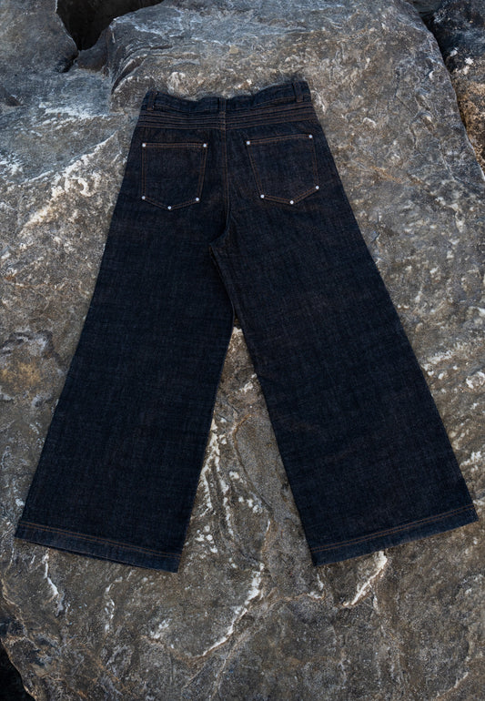 CHILL "South" Raw Denim Wide Leg
