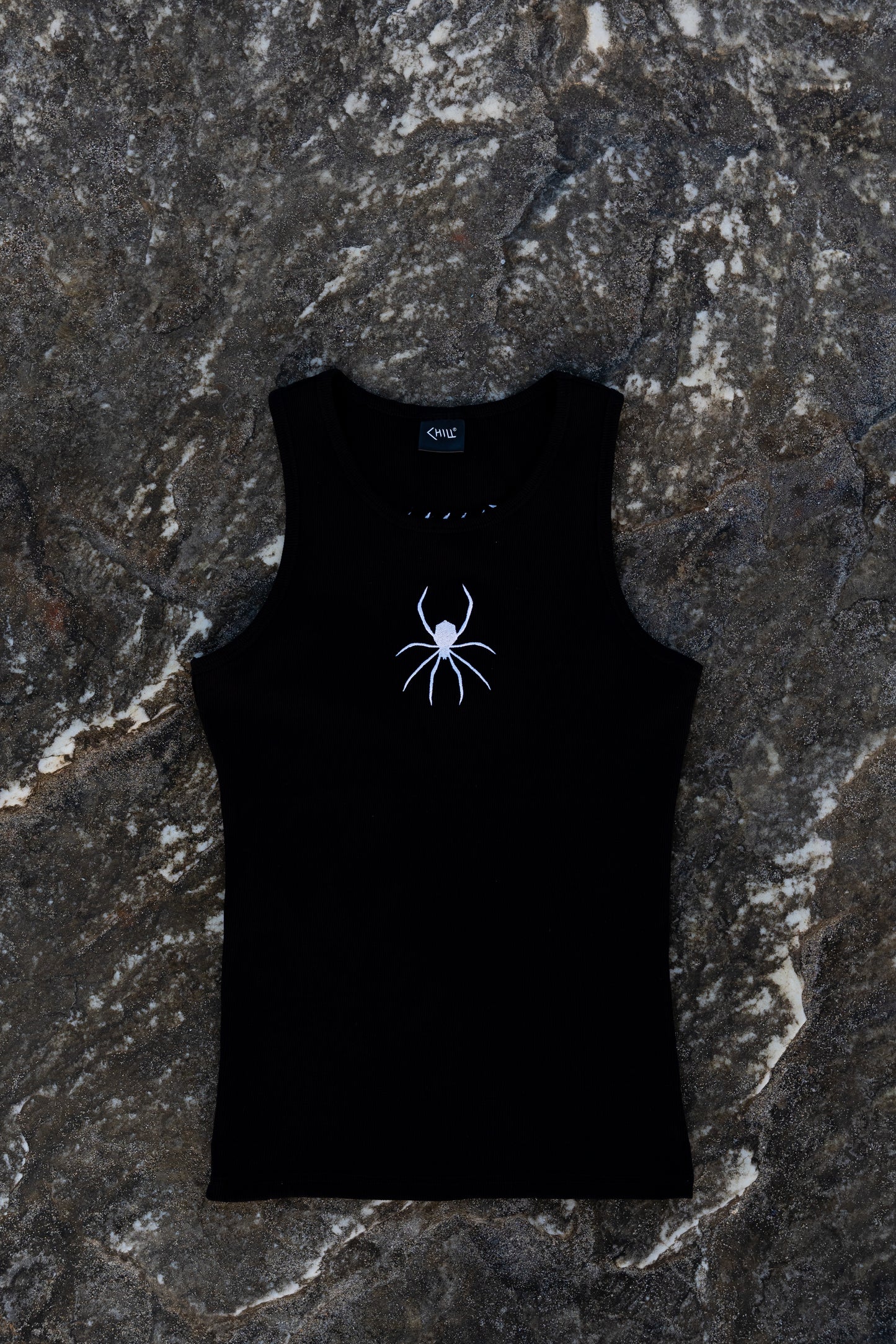 CHILL "Spider" Tank Top Black