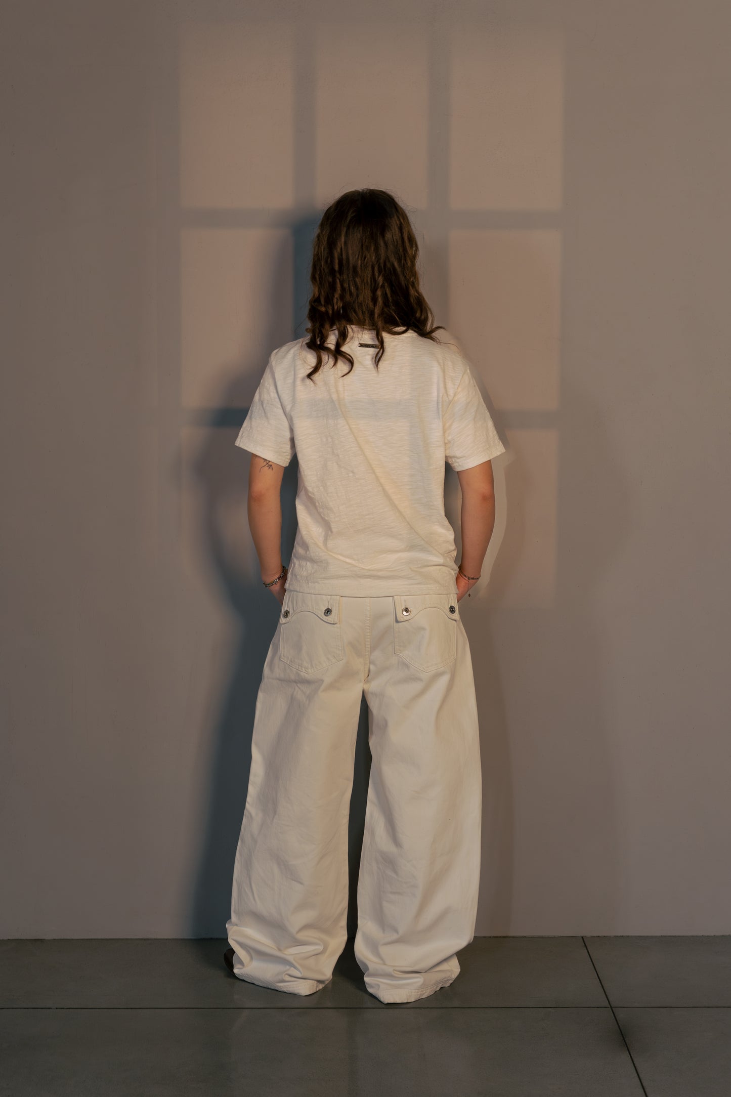 PREORDINA Jeans Selvedge "Insoliti" Larghi Bianchi