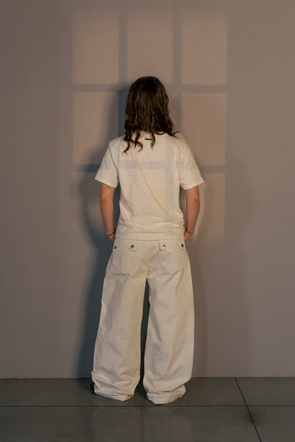 PREORDINA Jeans Selvedge "Insoliti" Larghi Bianchi