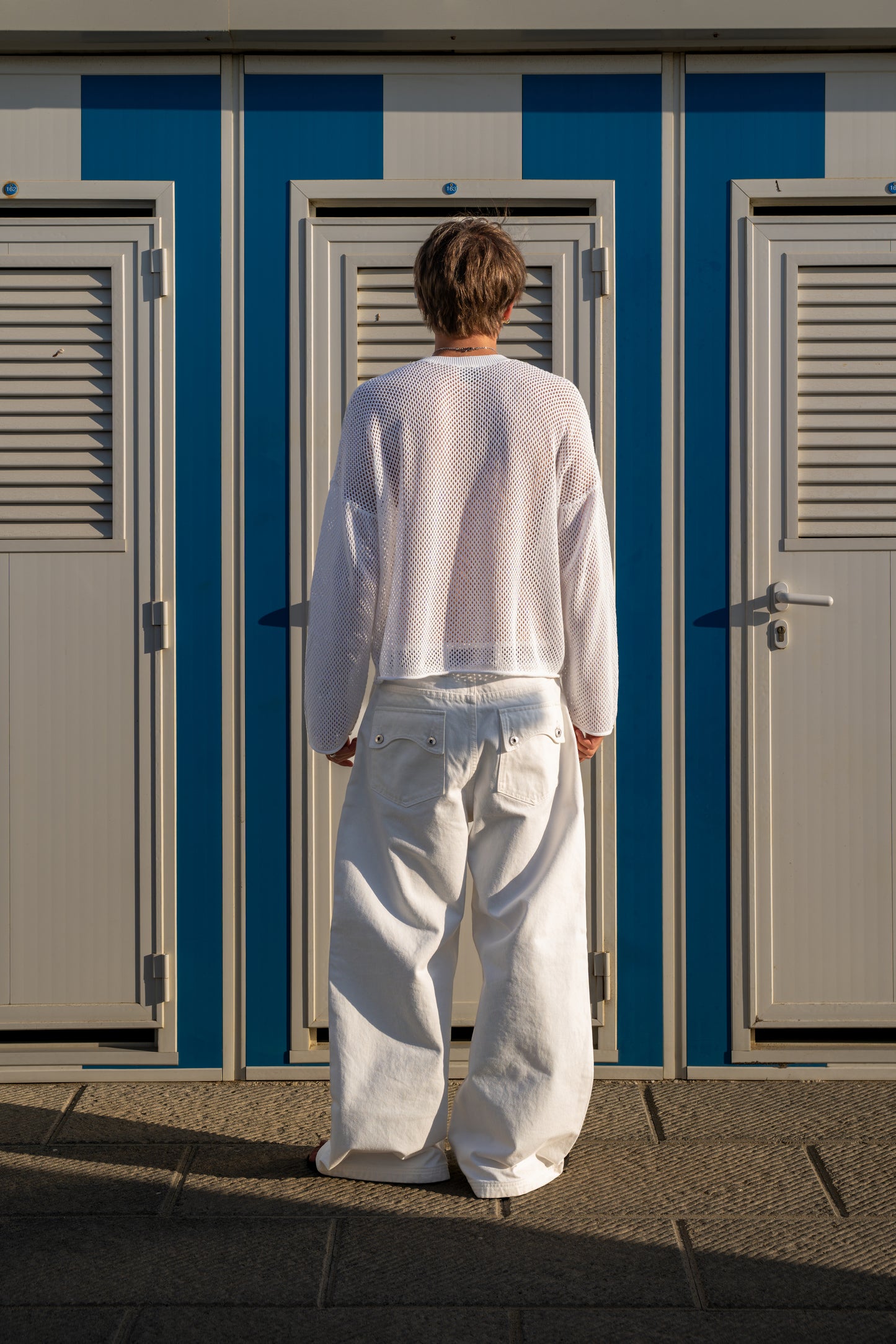 "Unusual" Selvedge Denim Baggy White