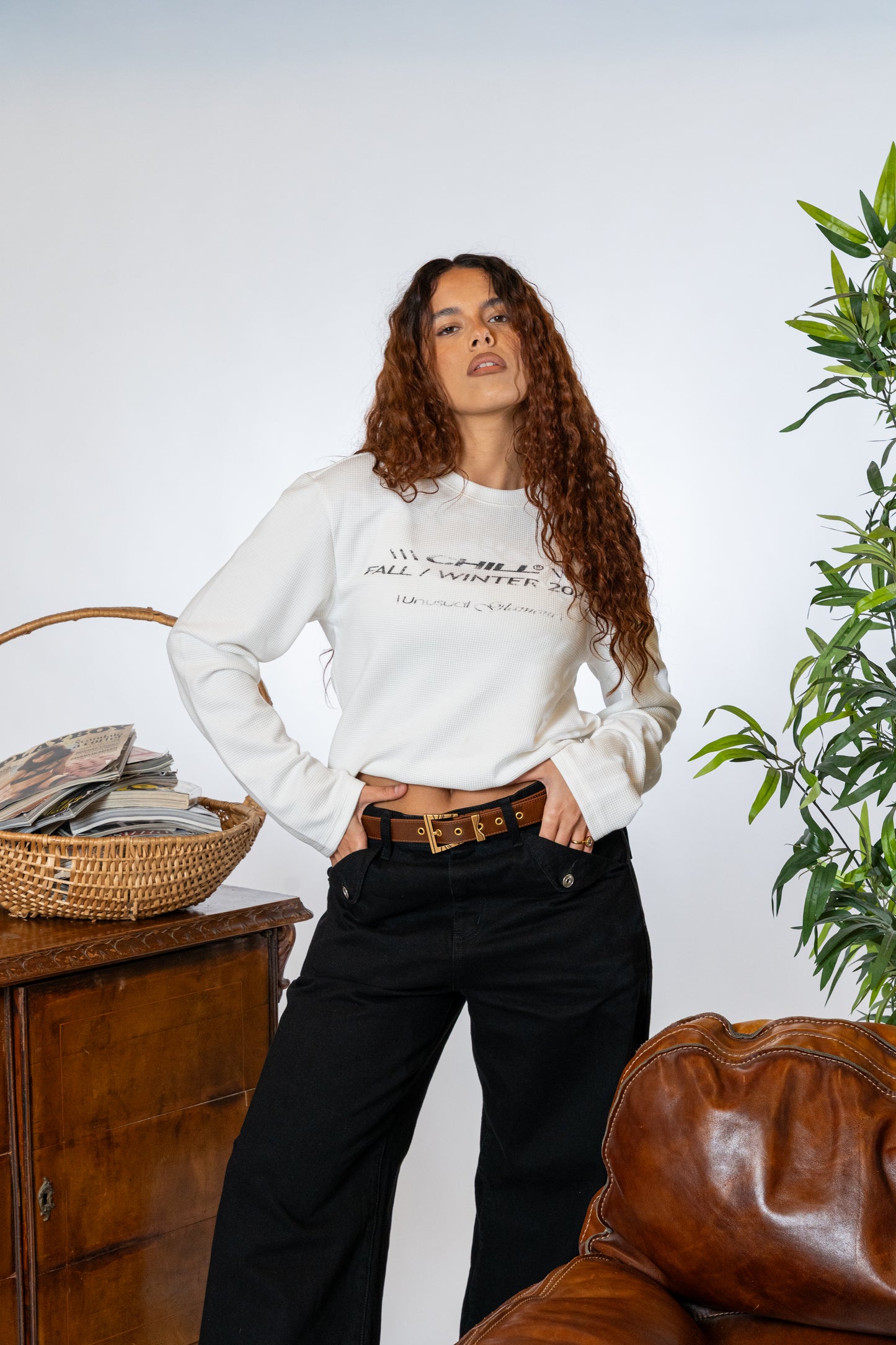 "Unusual" Waffle Long Sleeve