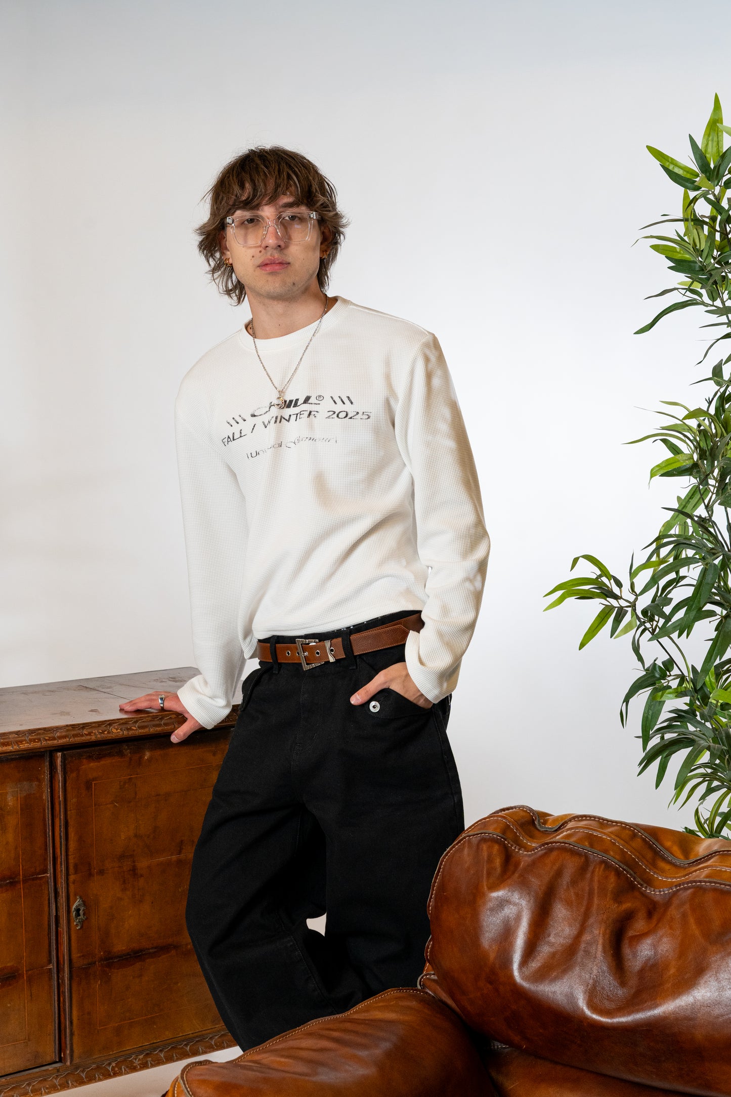 "Unusual" Waffle Long Sleeve