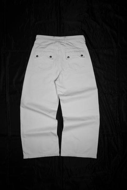 PREORDINA Jeans Selvedge "Insoliti" Larghi Bianchi