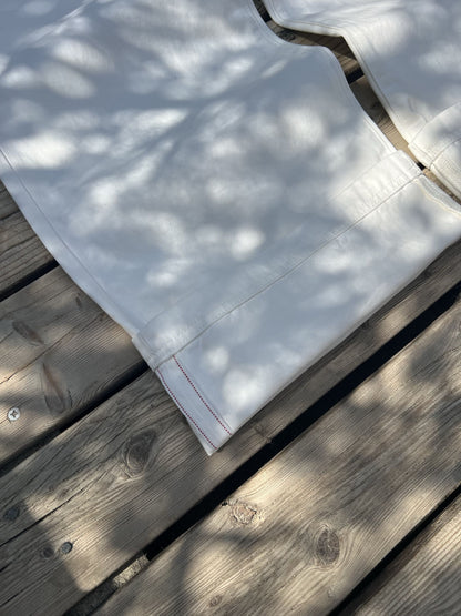 "Unusual" Selvedge Denim Baggy White