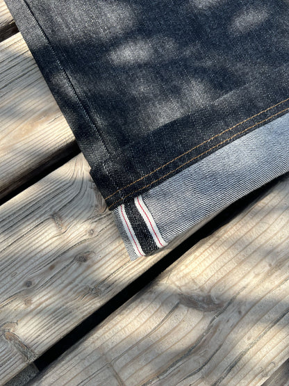 "South" Jorts in denim grezzo